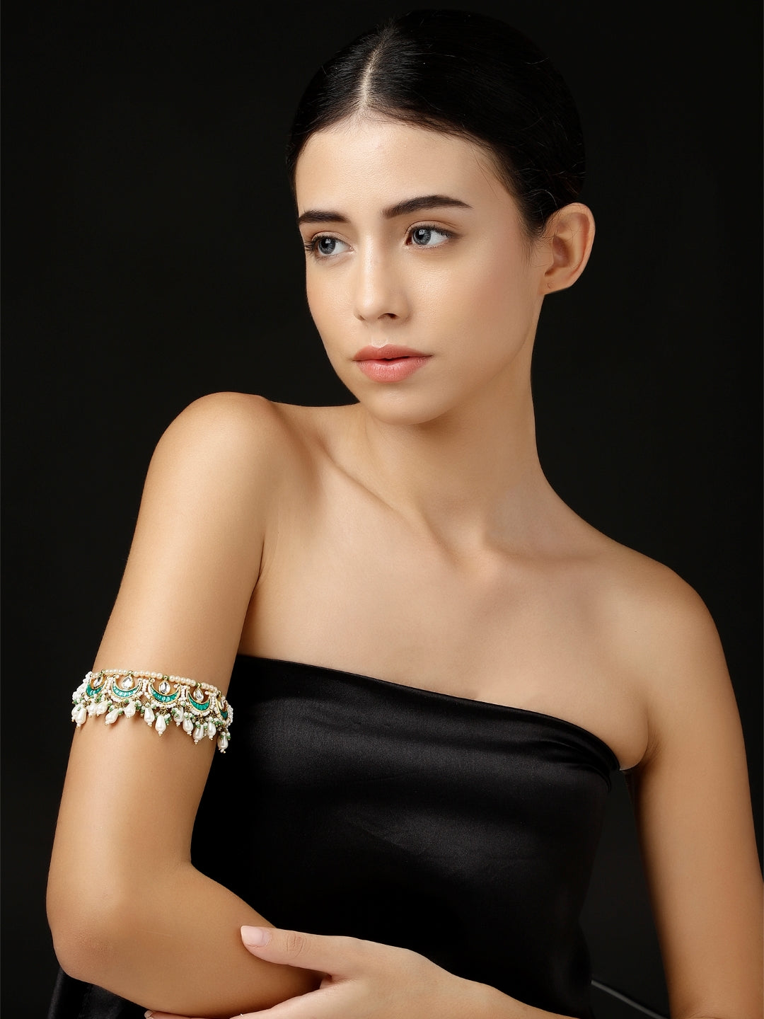 Kundan Bajuband with Designer Adjustable Dori