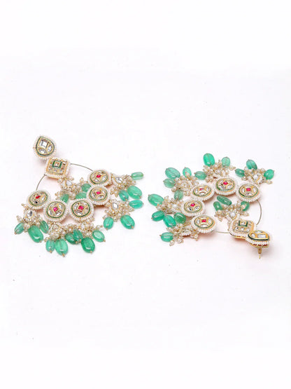 Kundan chandbala earring