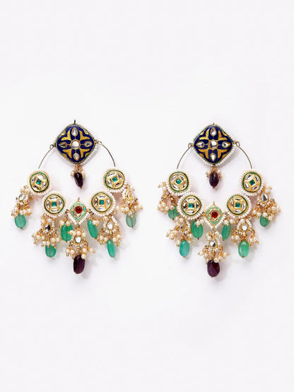 Meenakari Earring chandbala