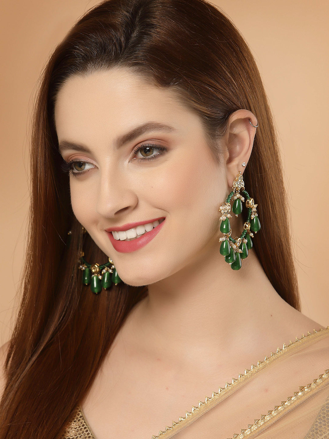 Kundan Chand Bali Earring