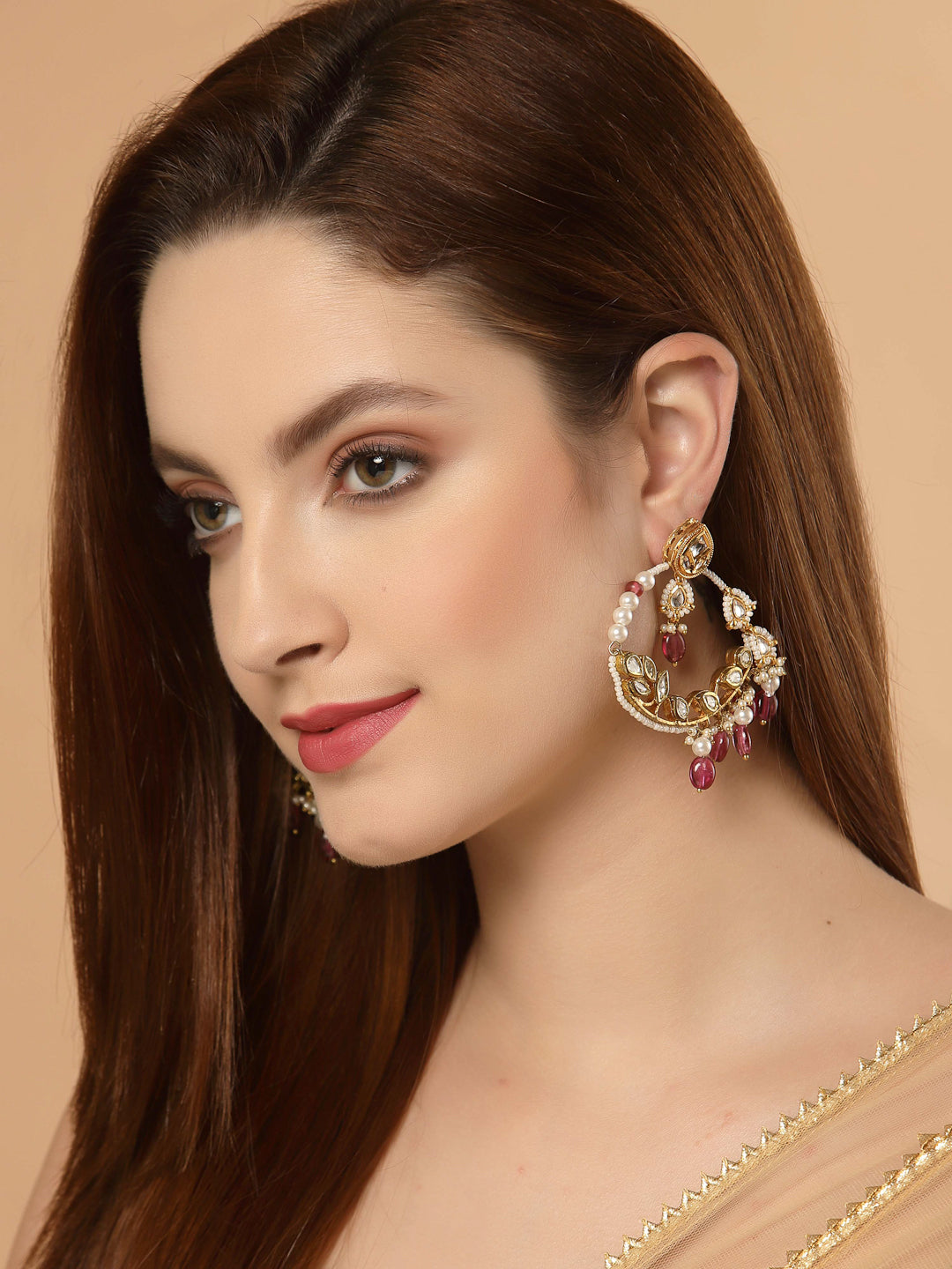 Kundan Chand Bali Earring