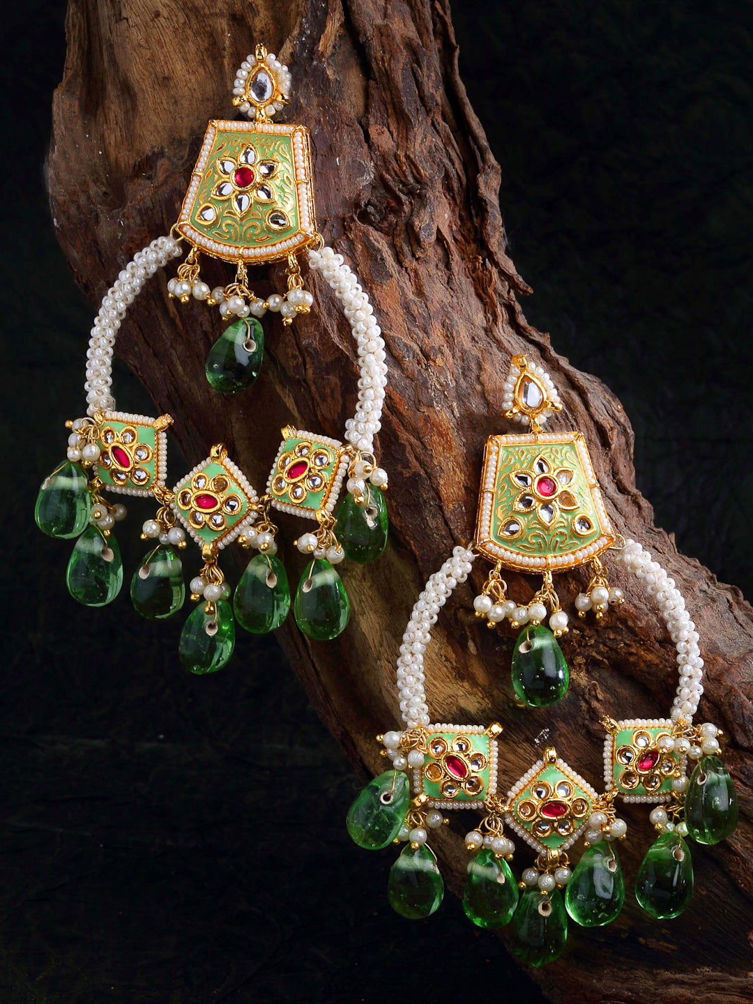 Kundan Chand Bali Earring