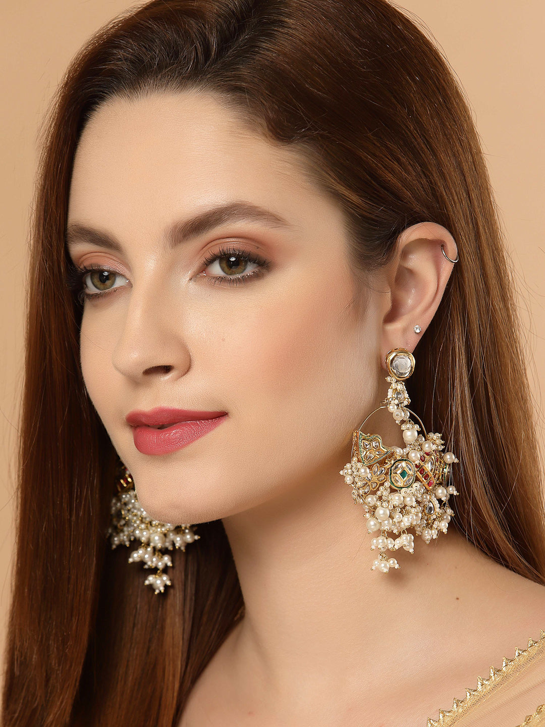 Kundan Chand Bali Earring