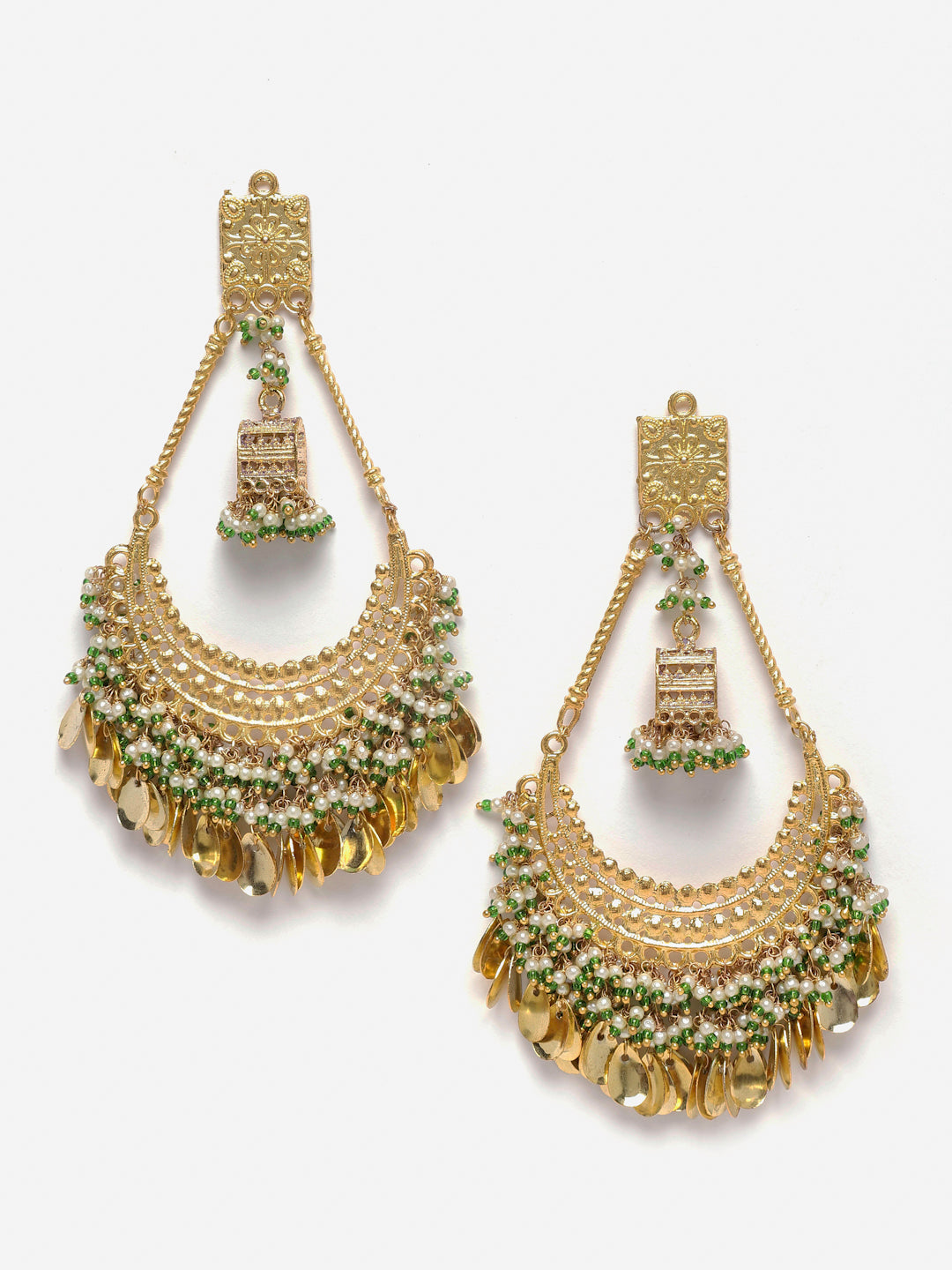 Faux Emerald Earring