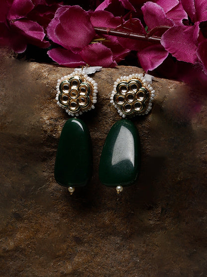 Kundan Earring with Raisin Stone