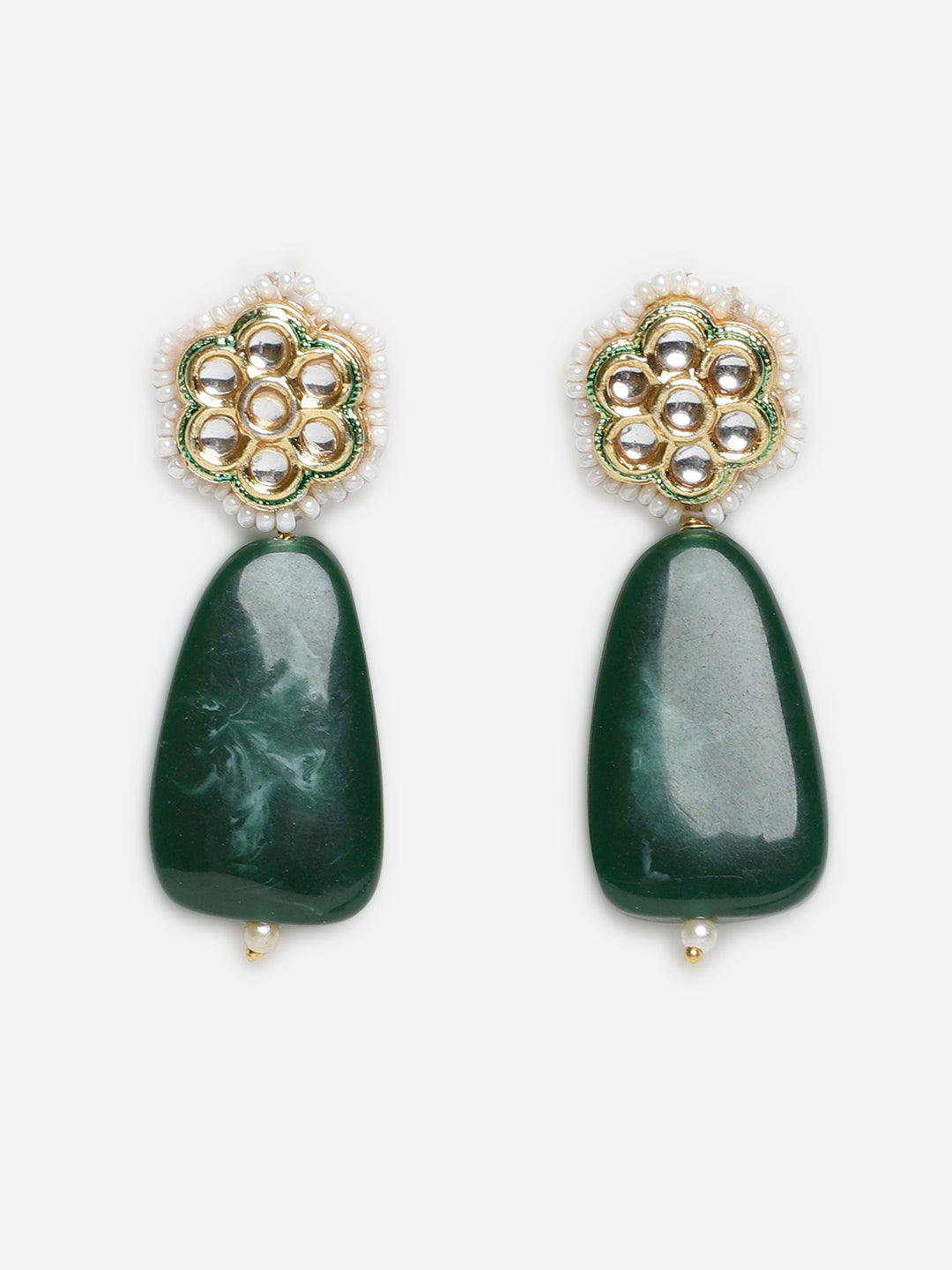 Kundan Earring with Raisin Stone