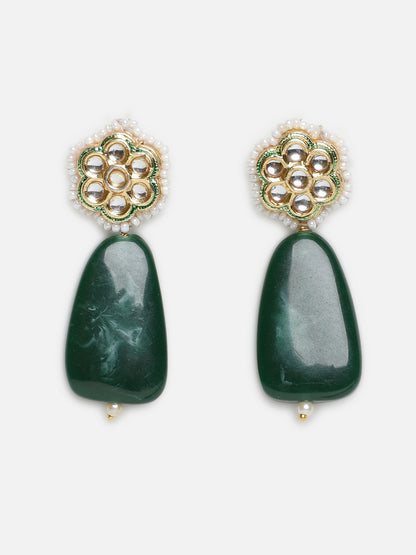 Kundan Earring with Raisin Stone