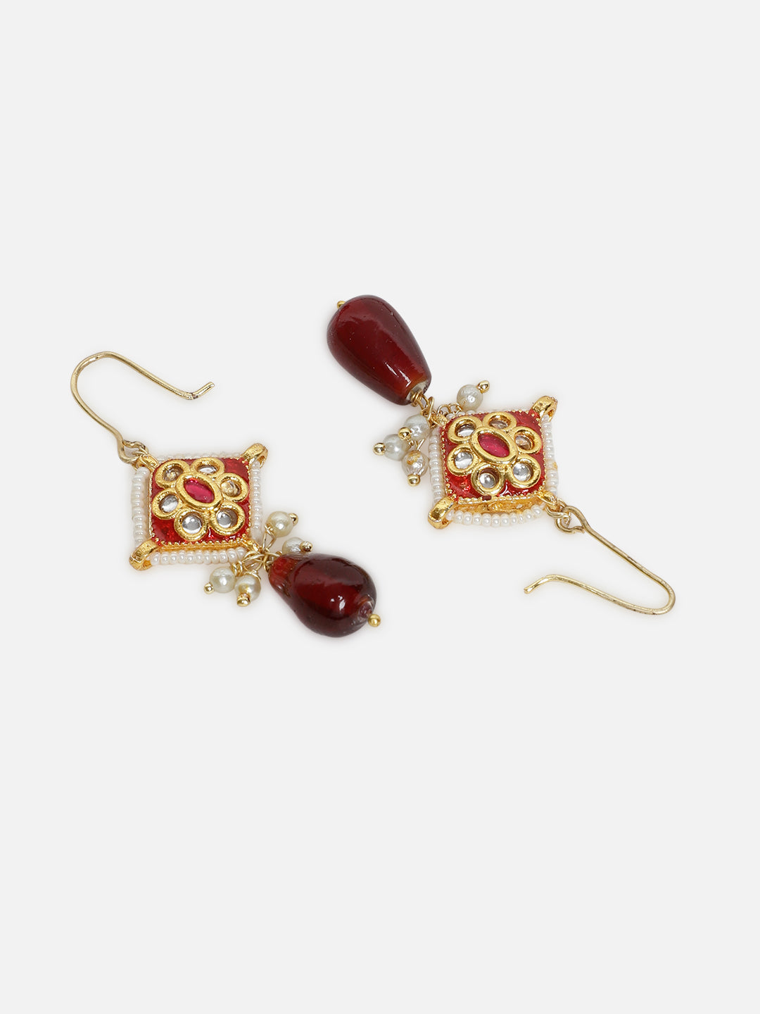 Kundan Earring with Meenakari touch