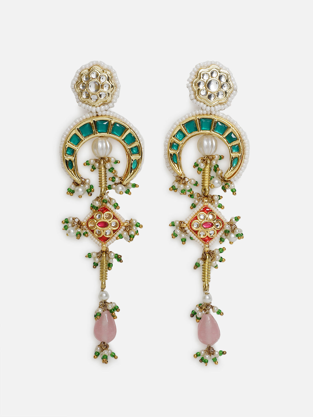 Long Kundan Earring