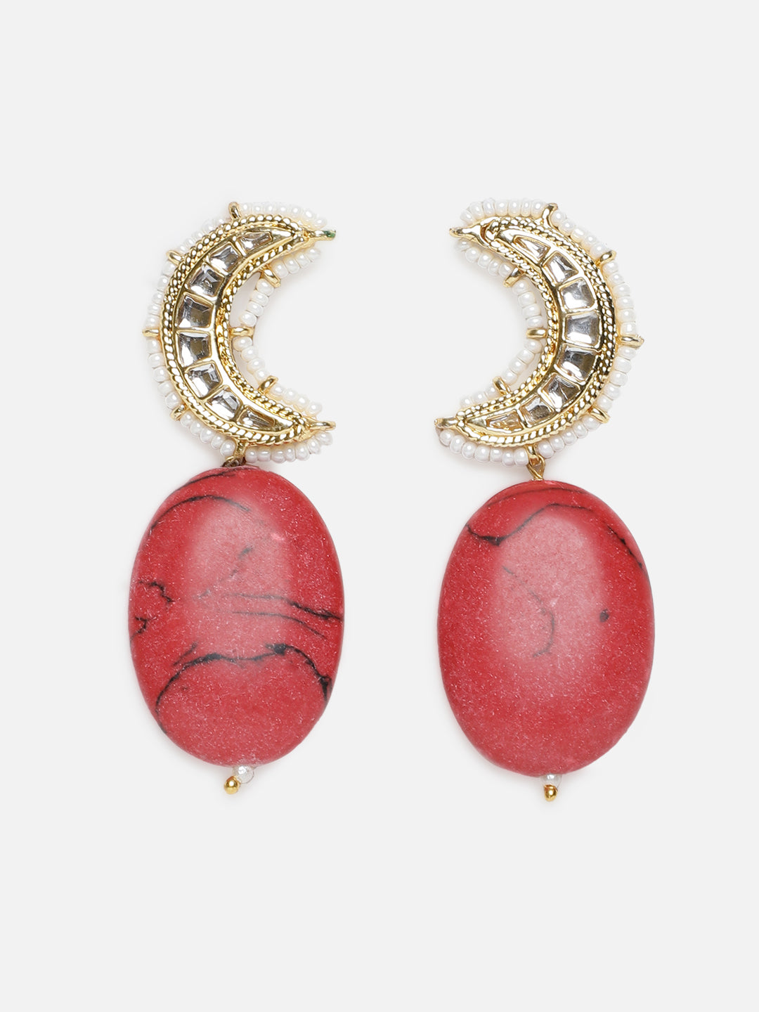 Kundan Earring With Natural Stone