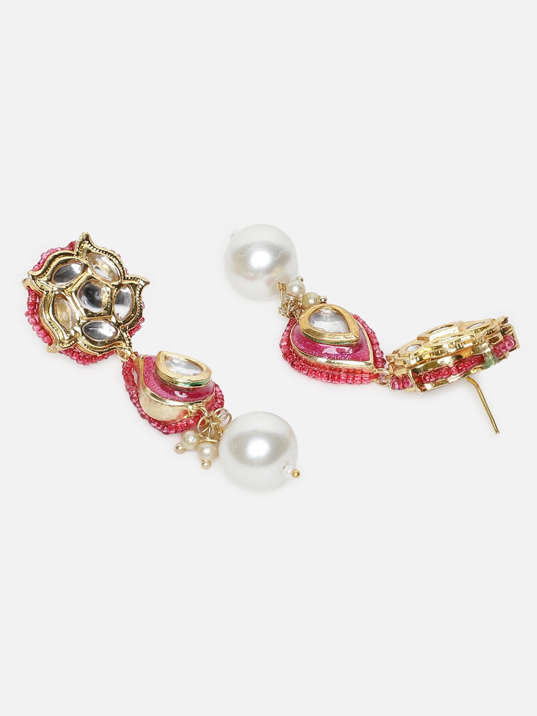 Kundan Earring with meenakari touch