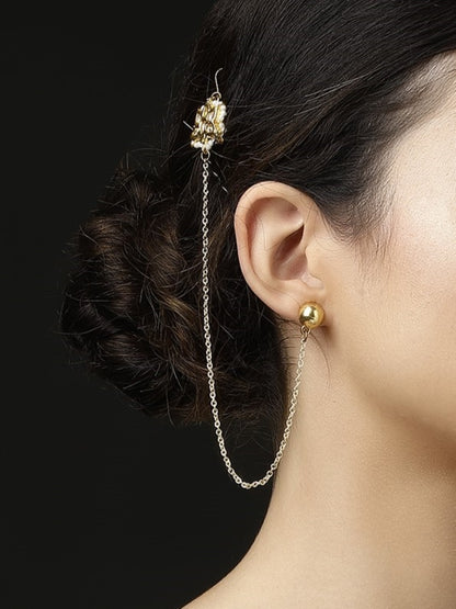 Kundan Earring with Kanchain