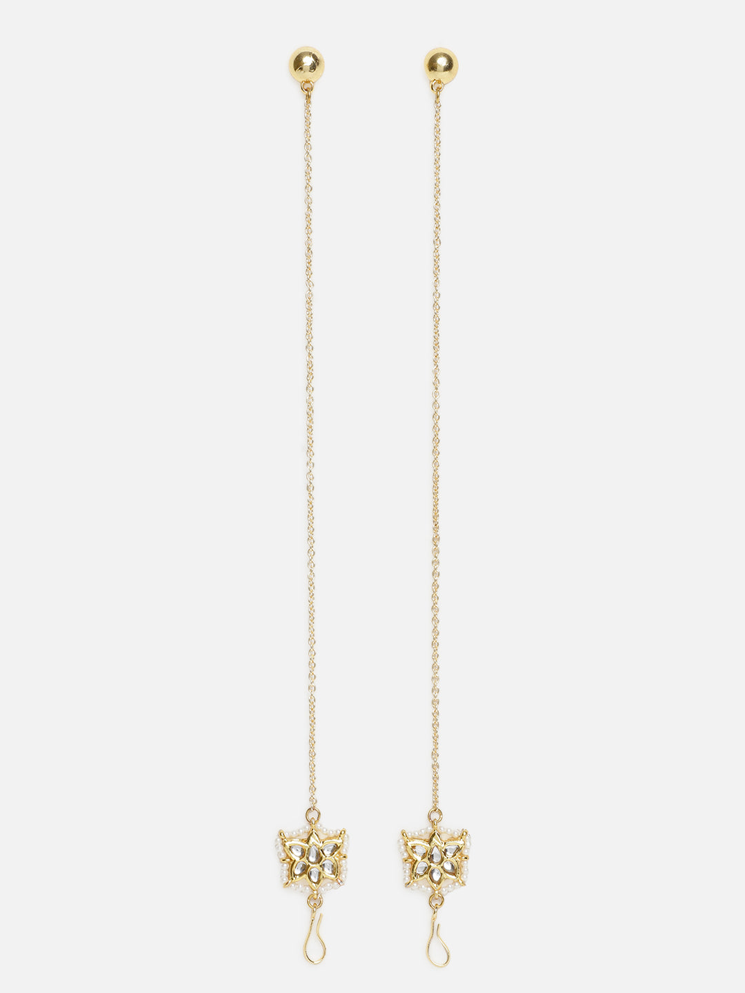 Kundan Earring with Kanchain