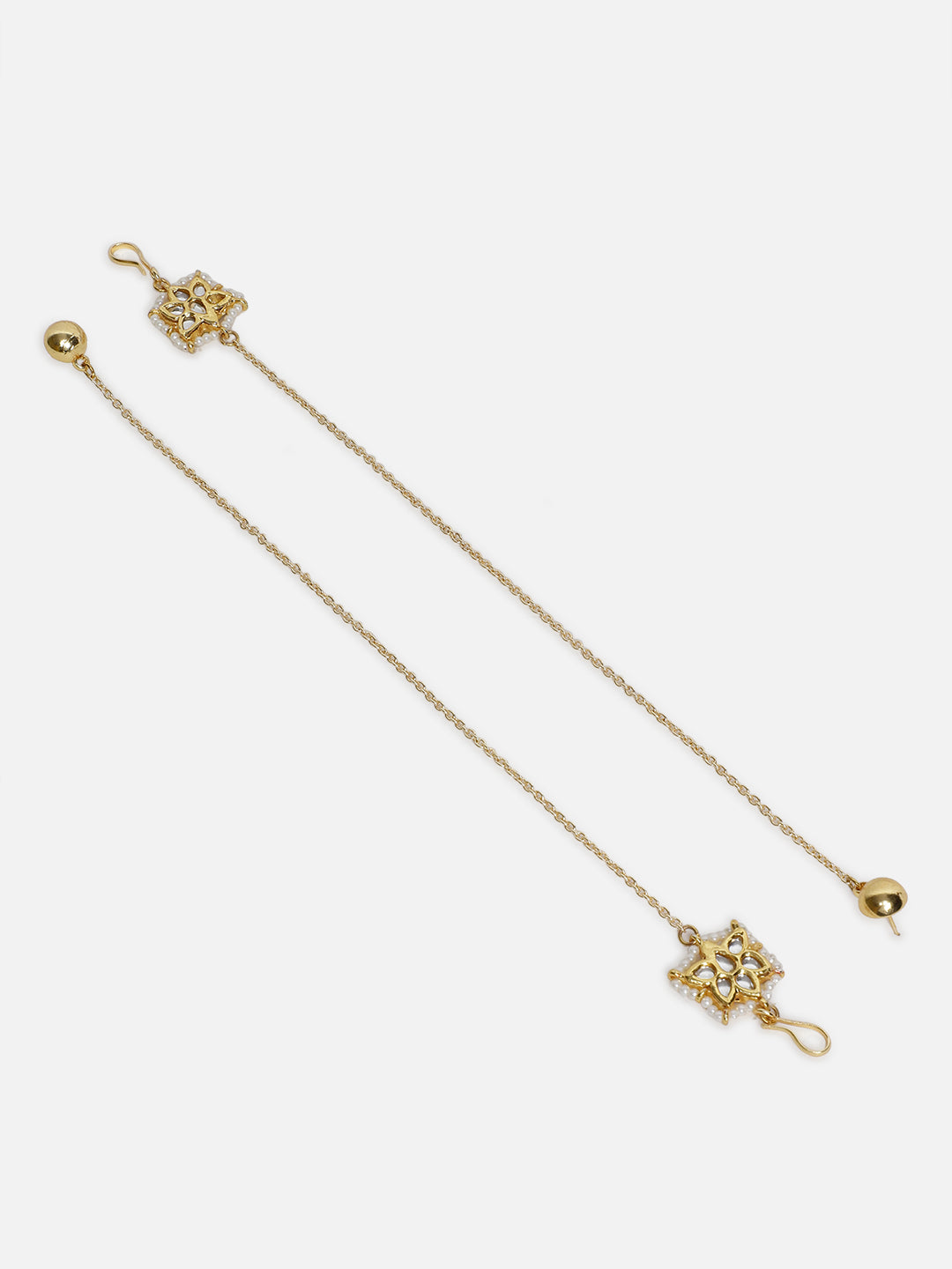 Kundan Earring with Kanchain