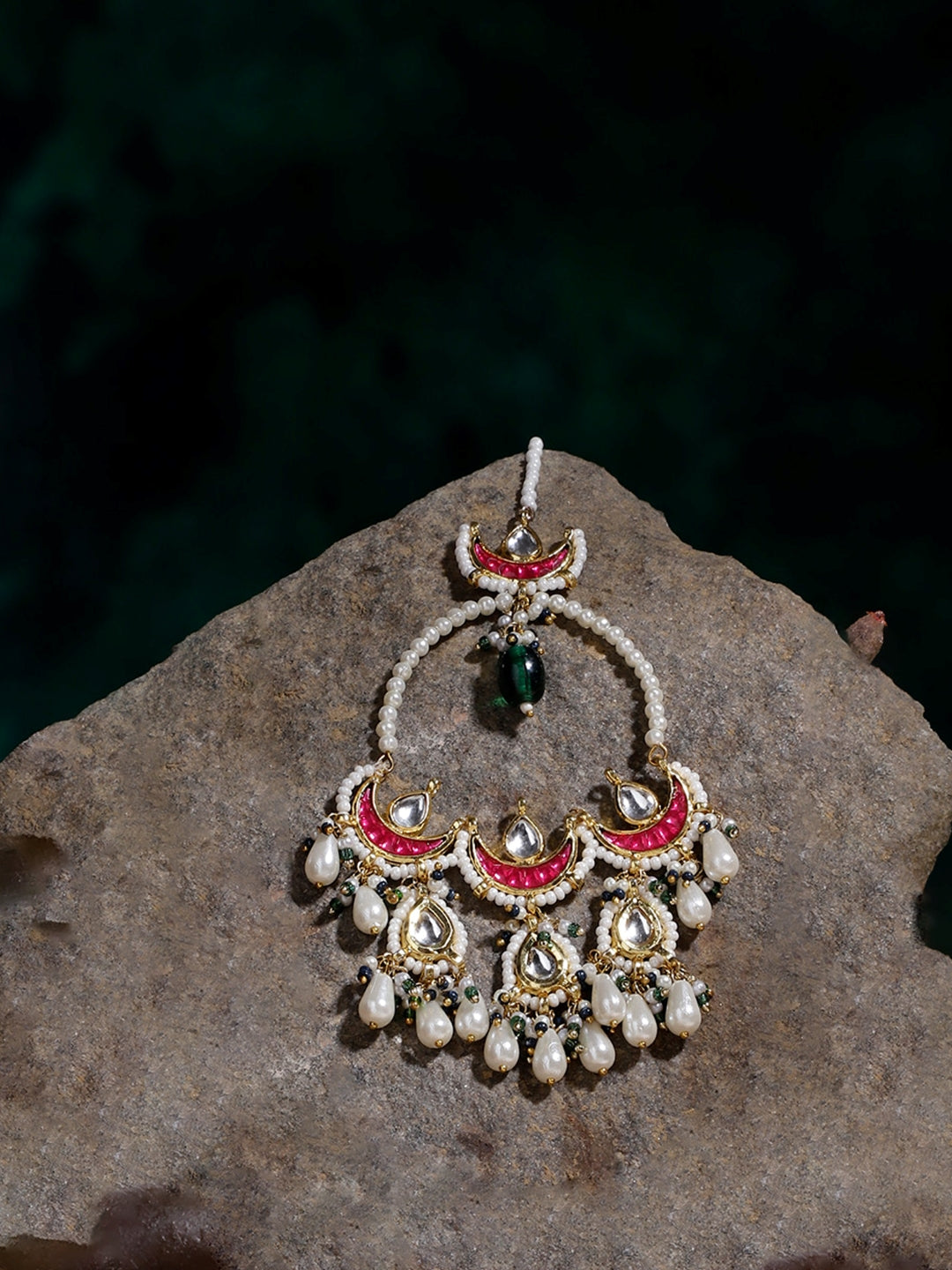 Kundan Earring with Kanchain
