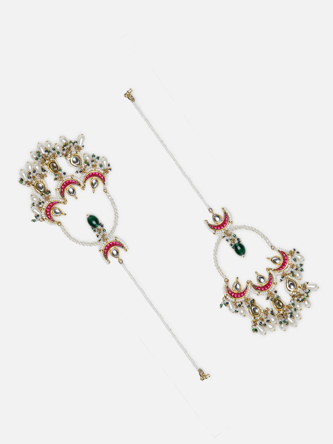 Kundan Earring with Kanchain