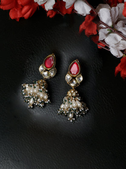 AD and Kundan Earring