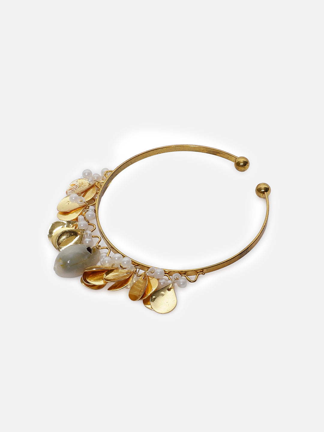 Grey and Gold Shell pearls Bracelets from Dugristyle Ruhaniyat By Dugran