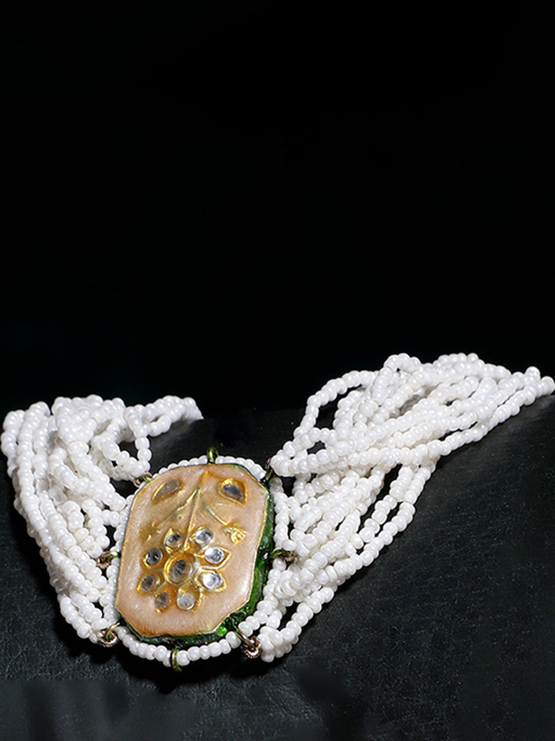 Meenakari bracelet with Pearl Layers