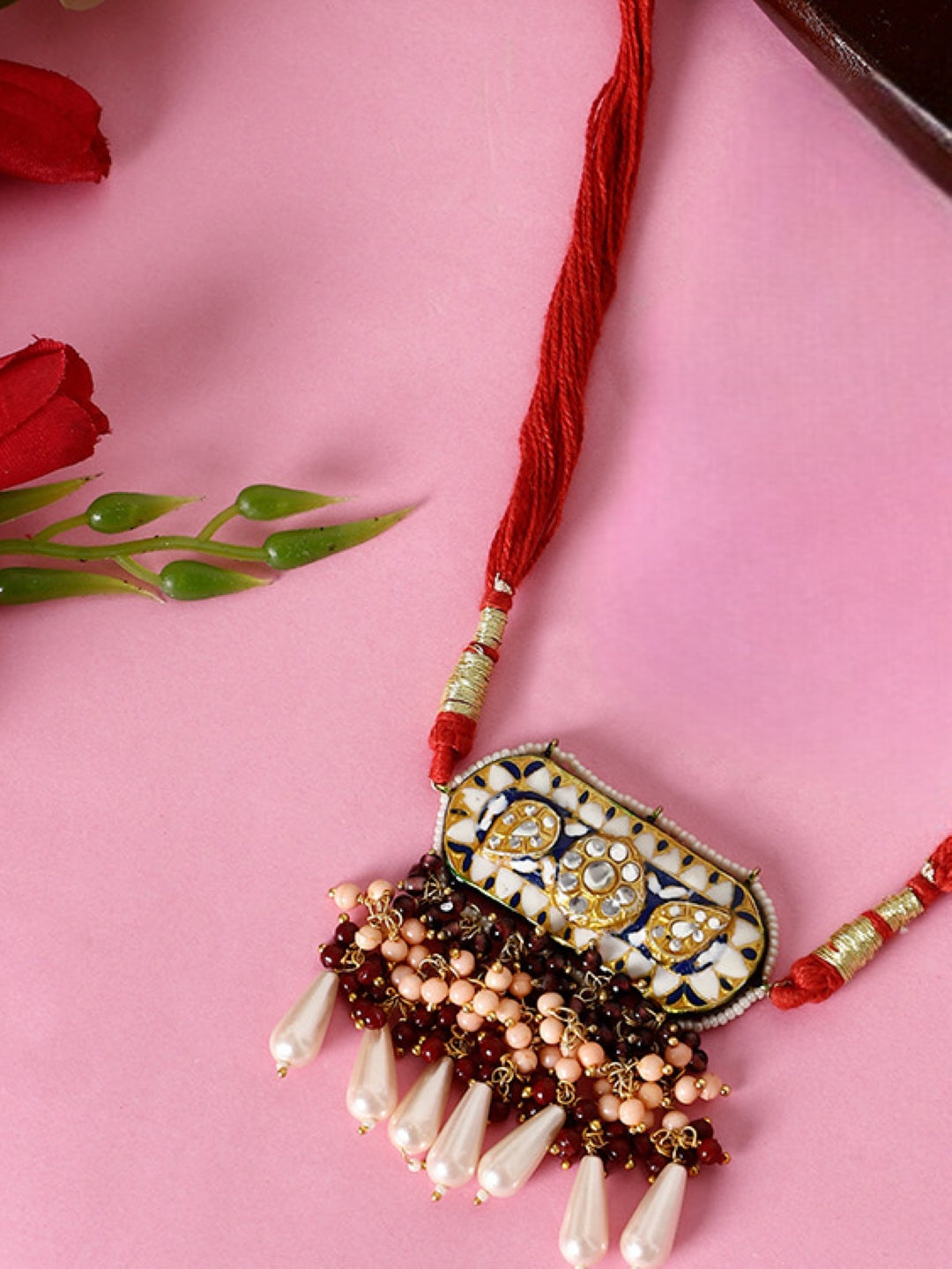 Meenakari Bajuband with adjustable Dori