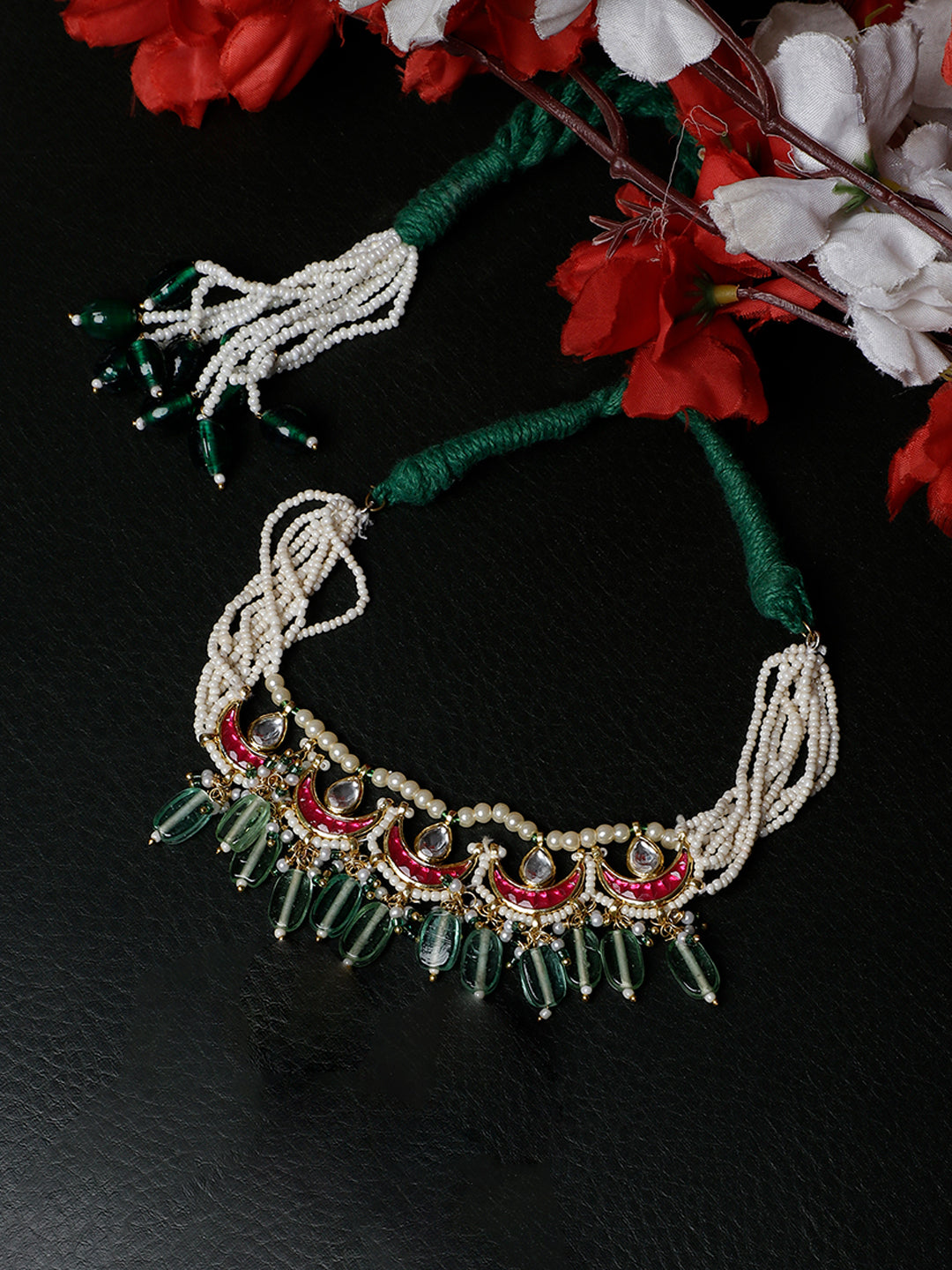 Kundan Bajuband with Designer Adjustable Dori