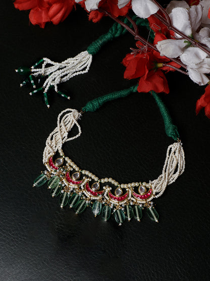 Kundan Bajuband with Designer Adjustable Dori
