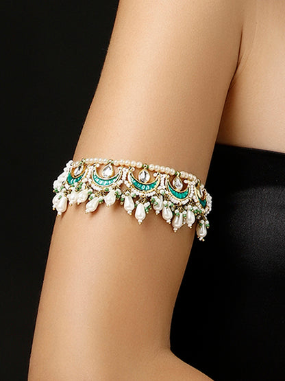 Kundan Bajuband with Designer Adjustable Dori
