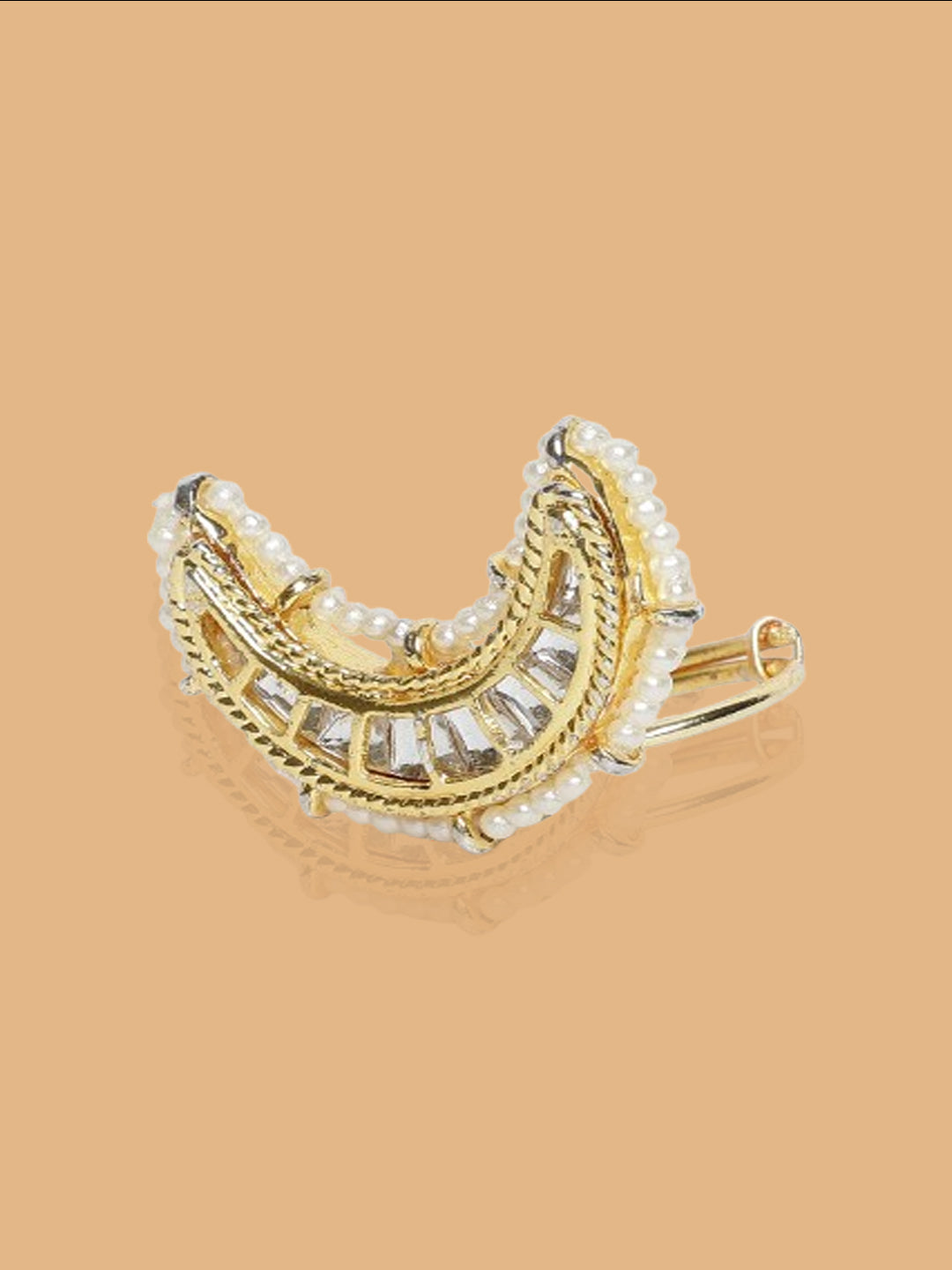 Chand Shaped Kundan Rings