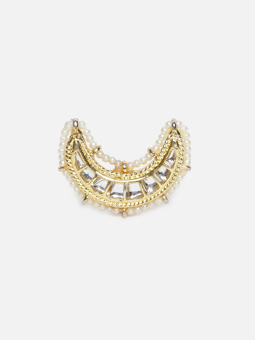 Chand Shaped Kundan Rings