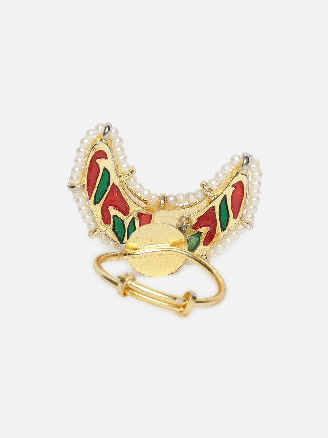 Chand Shaped Kundan Rings