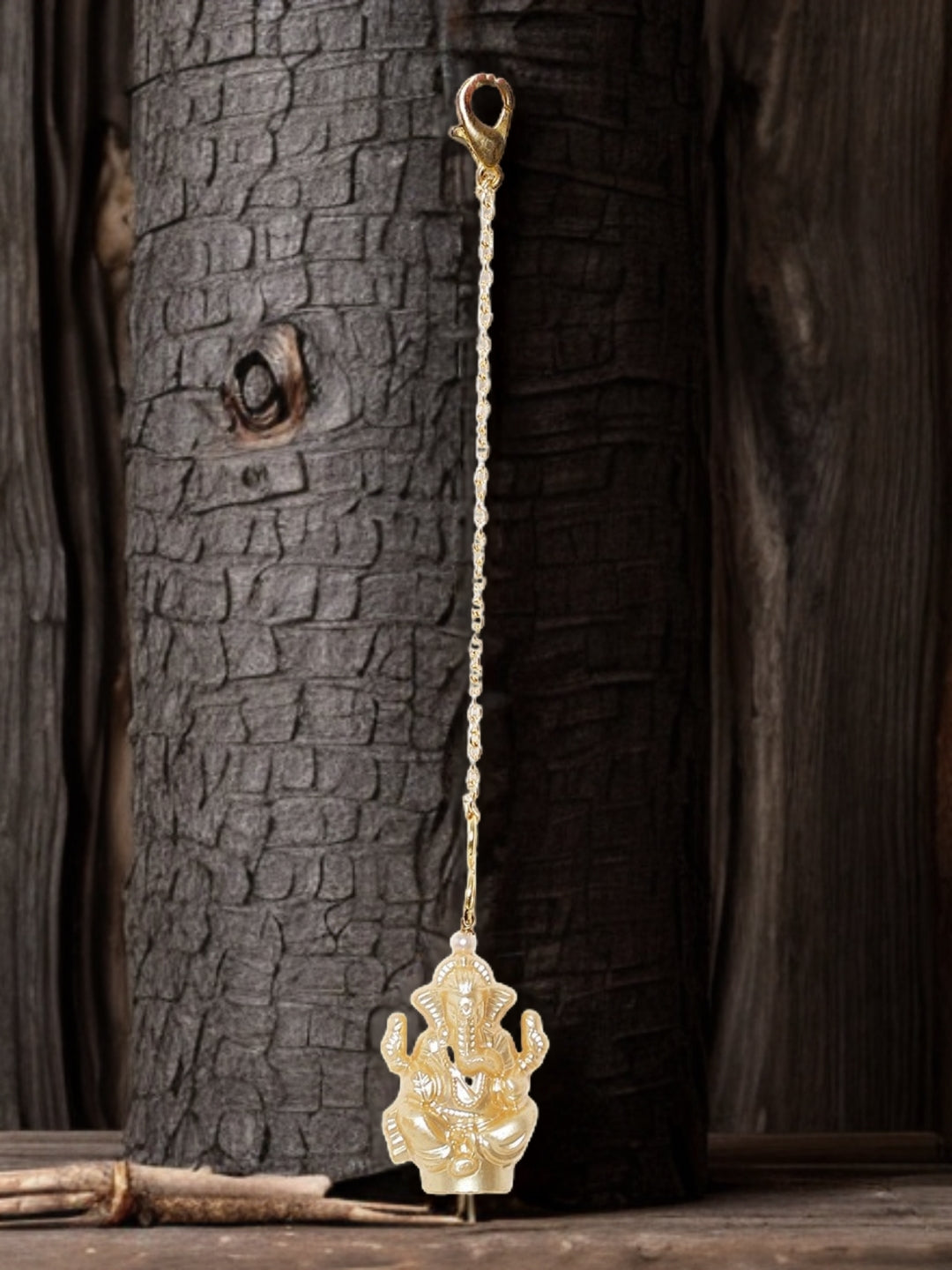 Gold and Cream Ganpathi Watch Charm from Dugristyle Ruhaniyat By Dugran