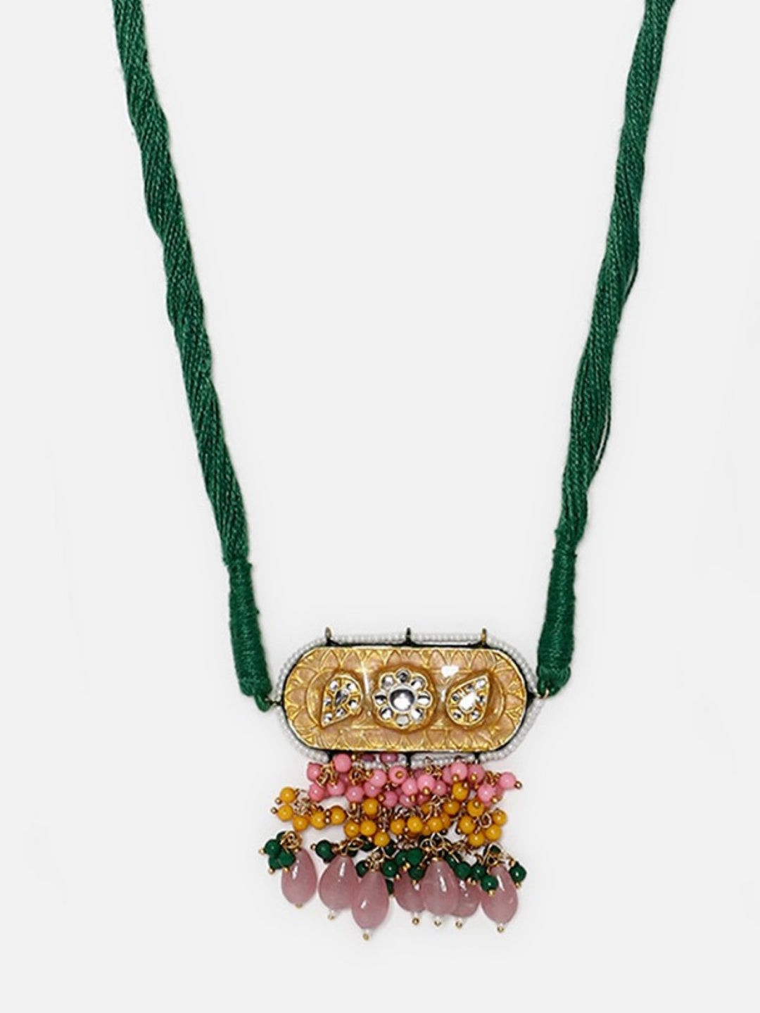 Meenakari Necklace with adjustable Dori