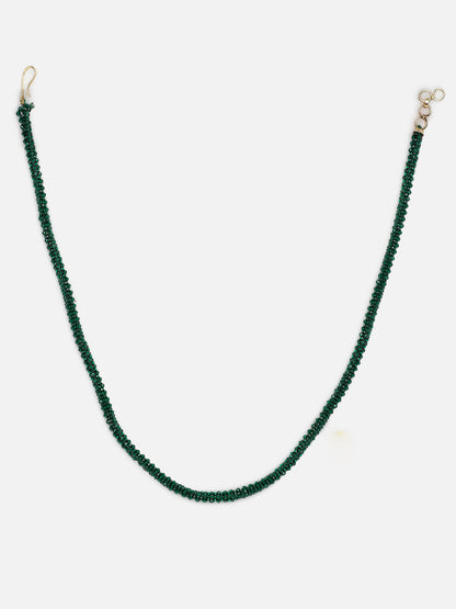 Green and Gold Handmade beads  Necklace from Dugristyle Ruhaniyat By Dugran
