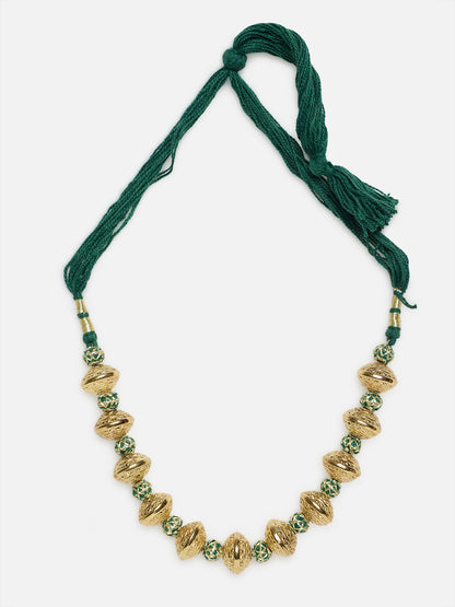 Natural Stones Necklace with Handmade Balls