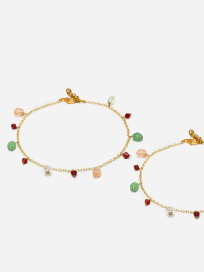 Multi Stones Anklet
